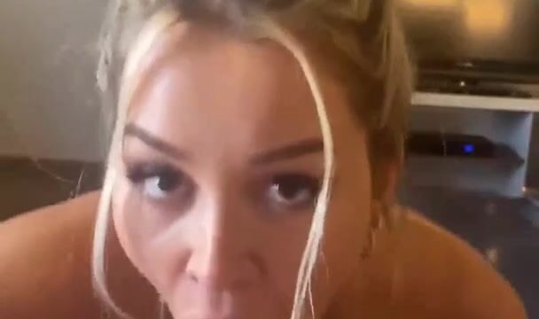 Heidi Grey Sucking Her Boyfriend And Swallowed His Cum